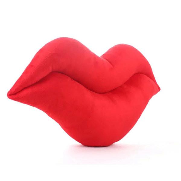 Red lips soft cushion