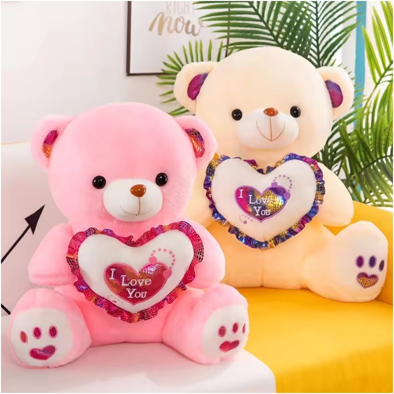 Glowing Valentine Stuffed teddy bear