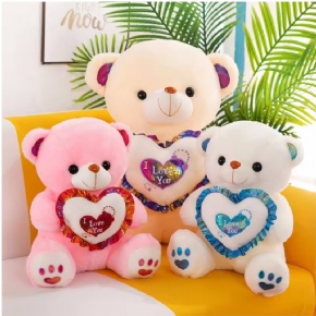 Glowing Valentine Stuffed teddy bear